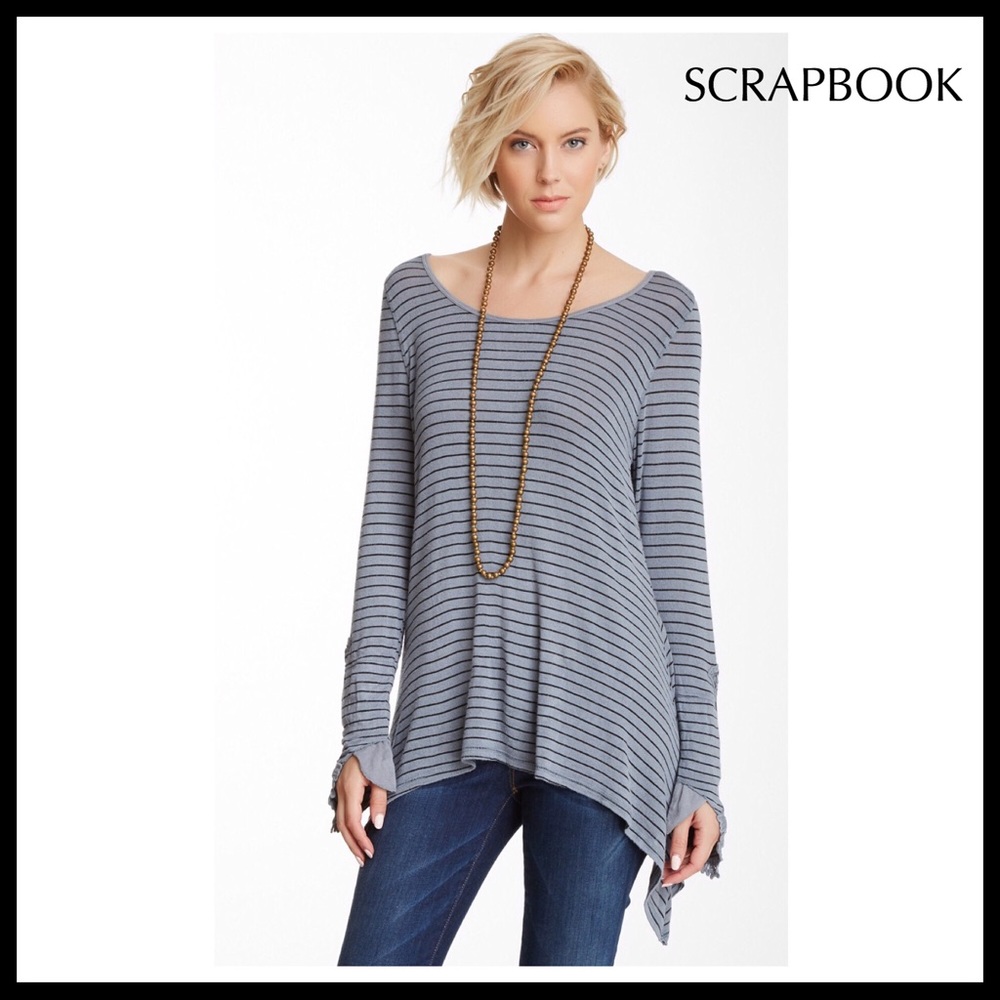 BOHO PULLOVER FLOWY HI LO TUNIC KNIT TOP TEE